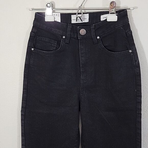 Cotton On Black Stretch Mom Casual Jeans size 4 NWT - Picture 3 of 11